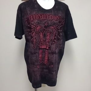 Throw down x large red t shirt